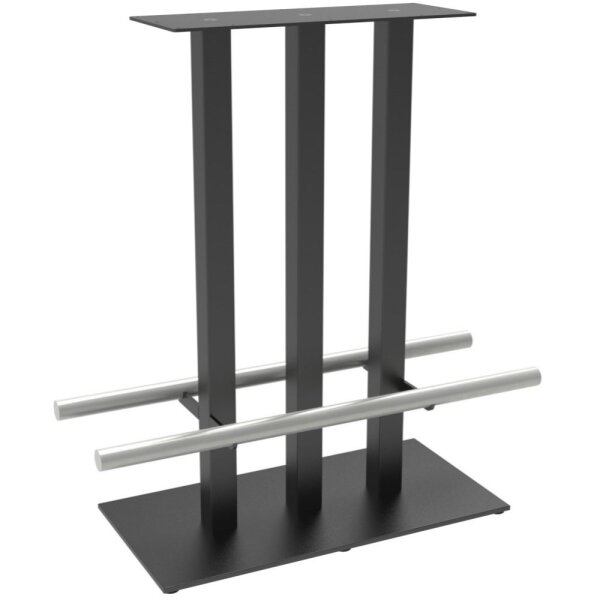 STALA 84ESF Stehtischfuss 80x40 cm mit Fussstangen