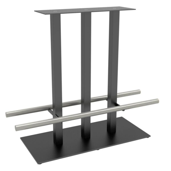 STALA 105ESF Stehtischfuss 100x45 cm mit Fussstangen