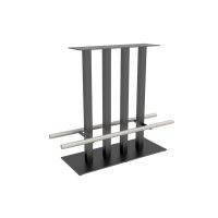 STALA 104ESF Stehtischfuss 100x40 cm mit Fussstangen