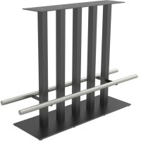 STALA 124ESF Stehtischfuss 120x40 cm mit Fussstangen
