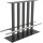 STALA 124ESF Stehtischfuss 120x40 cm mit Fussstangen