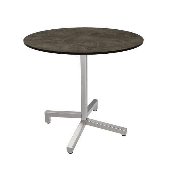 Outdoor-Tisch TREWA T2 Ø 90 cm stapelbar