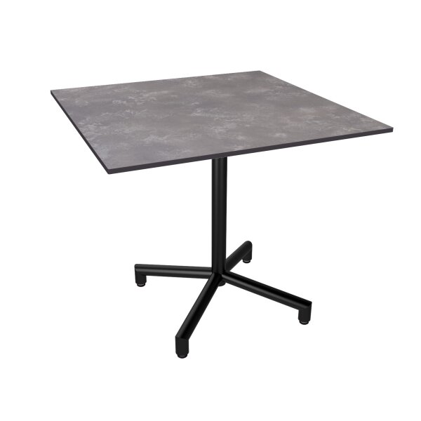 Outdoor-Tisch TREWA T1F 75x75 cm Anthrazit RAL 7021 - Ardesia