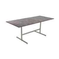 Outdoor-Klapptisch TREWA T3X 180x90 cm Eisengrau RAL 9007...