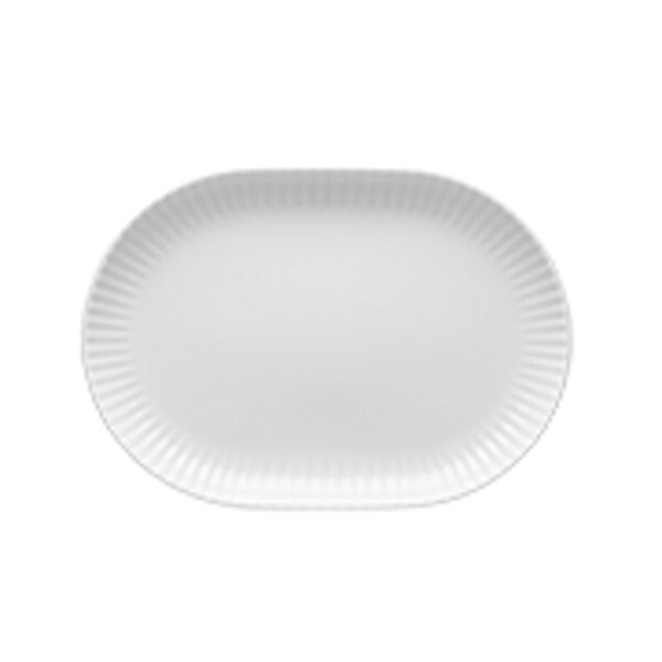 FLEURIE Platte oval 36,0 cm White Glaze