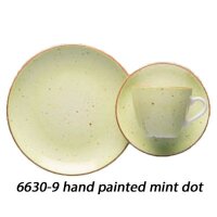 BISTRO Tasse 2,8 dl hand painted mint dot