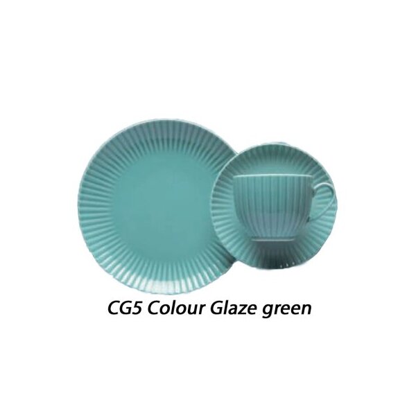 BISTRO Untertasse rechteckig 25x17 cm  Colour Glaze green