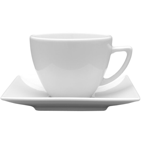 CARRÉ Tasse 2,8 dl hand painted white dot