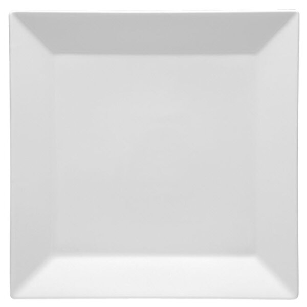 CARRÉ Teller flach 21,5 cm White Glaze
