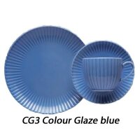 CARRÉ Platte 23,5 cm Colour Glaze blue