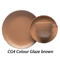 Courage Teller flach (Untertasse) 16,5 cm Colour Glaze brown