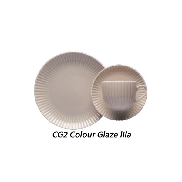 Etoile Platte oval 28,0 cm  Colour Glaze beige