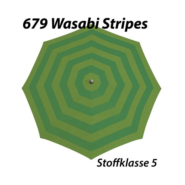 PALAZZO® NOBLESSE Ø 450 cm Handkurbel Wasabi Stripes