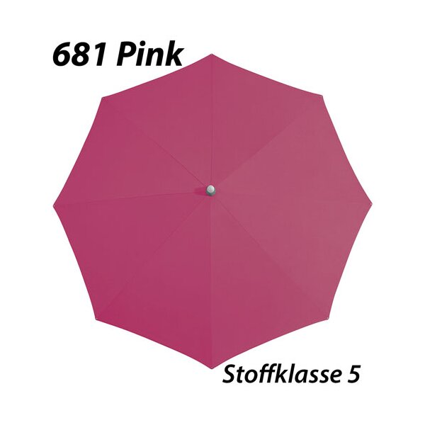 PALAZZO® NOBLESSE Ø 450 cm Handkurbel Pink Volant