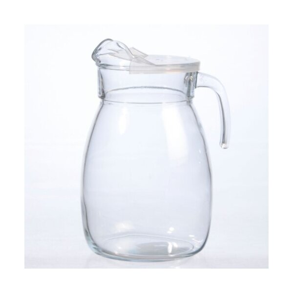 Krug Niagara m. Plastik-Deckel transparent 2,5l