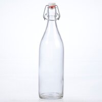 Flasche Lory 1l, m. Porzellan-Bügelverschluss, o. Etik.