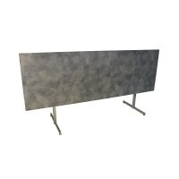 Outdoor-Klapptisch 240x80 cm CNS + HPL Granit