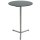 Outdoor-Steh-Klapptisch Ø70 cm CNS + HPL Schwarz