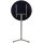 Outdoor-Steh-Klapptisch Ø70 cm CNS + HPL Schwarz