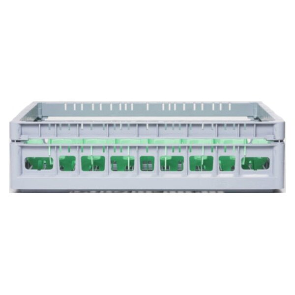 600x400 Clixrack Gläserkorb mit Rahmen nieder 115 mm und einer Einteilug