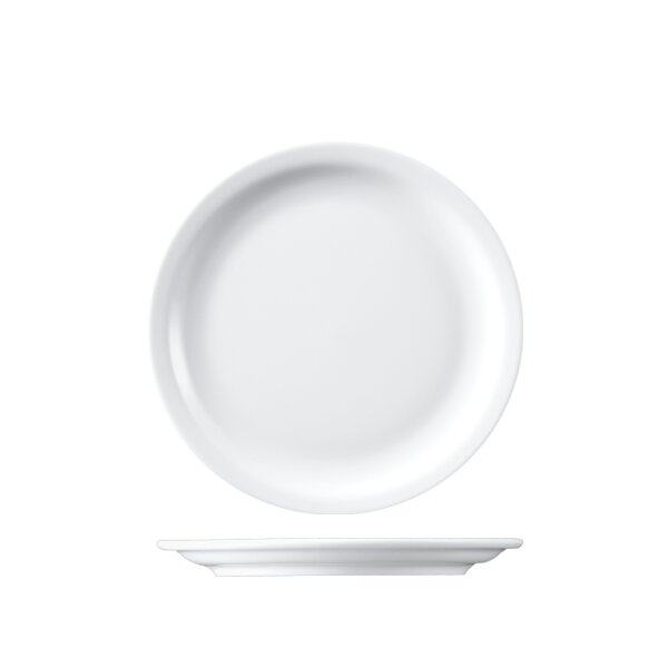 CITY Teller flach Ø 25,6 cm, uni weiss